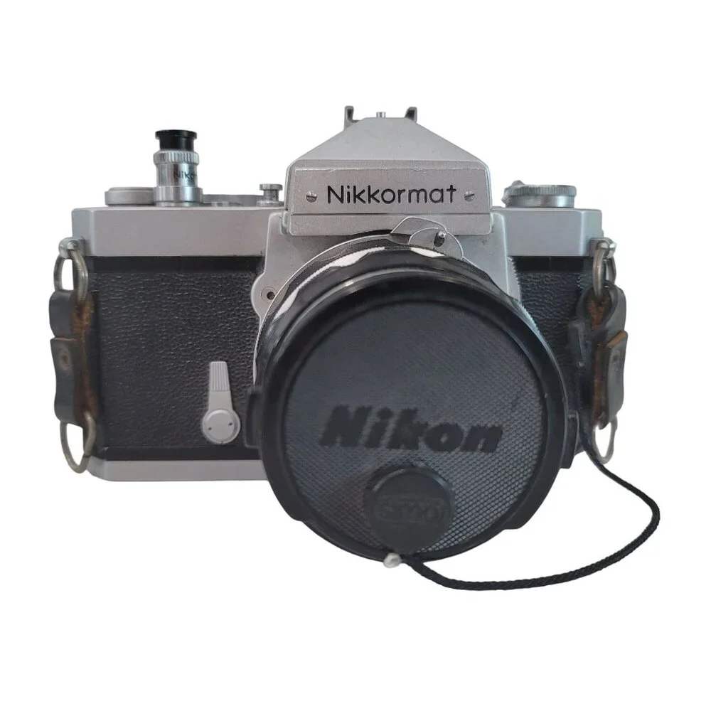 Vintage Nikkormat FTN 35mm SLR Film Camera With NIKKOR-H Auto 1:2 f=50mm Lens